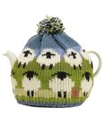 Pachamama Handknitted Medium 4-6 Cup 1.2L Wool Tea Cosy/Teapot Cover - Sheep Pattern Insulated Handmade Fair Trade Multicoloured