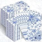 Fuutreo 200 Pieces Blue Floral Gues