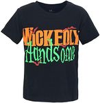 Boys Toddler Wicked Handsome Funny Halloween Shirt Raglan (6Y, Green)