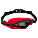 Kids SPIbelt No-Bounce Belt with Hole for Insulin Pump, Medical Devices or Headphones for Active Kids! (Red with Black Zipper)