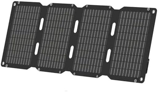 JumpsPower 40W Solar Panel, Foldable Solar Charger with 24W USB-A & PD 18 W USB-C Output, Ideal for Outdoor Camping and Roadtrip, for Portable Power Station, Cell-Phone, Pad, Laptop, Camera, etc.…