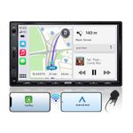 ATOTO F7 WE 7inch Double DIN Car Stereo, Wireless CarPlay & Wireless Android Auto, Touchscreen Head Unit with Bluetooth, Mirror Link, HD LRV, FM/AM, GPS Navi, Voice Control