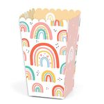 Big Dot of Happiness Hello Rainbow - Boho Baby Shower and Birthday Party Favor Popcorn Treat Boxes - Set of 12