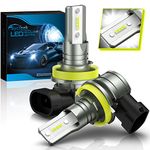 Sycreek H11 H8 H9 LED Headlight Bulbs,16000LM 6500K Cool White,H11 Headlight for Car High or Low Beam Conversion Kit,IP68 Waterproof Plug and Play,2 H11 Headlight Bulbs