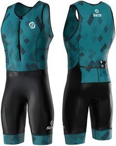 SLS3 Triathlon Suits Mens - Durable FRT Sleeveless Tri Suit Men Triathlon Suit - Lightweight Trisuit Triathlon Men, 2 Pockets