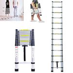 16.5FT 5M Telescoping Ladder Aluminium Extendable Foldable Retractable Lightweight Portable 150KG Capacity EN131