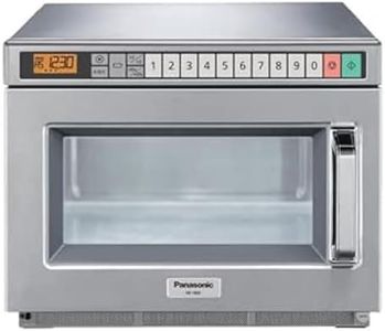 Panasonic NE-1853 Commercial Microwave, with Programmable Touch Pads and 15 Power Levels - 1800W - Silver