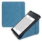 kwmobile Origami Case Compatible with Kobo Libra 2 Case - Slim PU Leather Cover with Stand - Petrol