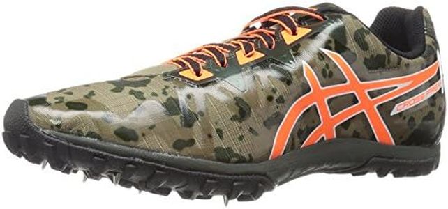 ASICS Men's Freak 2 Cross-Country Running Shoe, Dusky Green/Hot Orange/Duffel Bag, 4 M US