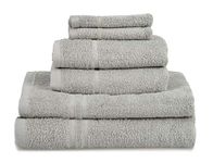 Allure Bath Fashions Hotel Essentials Set of 6 Absorbent Cotton Towels, Supersoft, Machine Washable 450gsm - Fully Guaranteed​