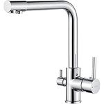 GRIFEMA GRIFERÍA DE COCINA-G4003 3 in1 Kitchen Mixer Tap with Drinking Filtered Water Outlet, Dual Lever Water Sink Tap, 3/8 Inch Hose, Chrome