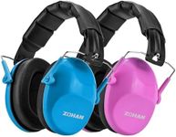 ZOHAN Kids Noise Cancelling Headphones - 25dB NRR Kids Ear Protection 2 Pack, Hearing Protection Safety Ear Muffs for School Monster Truck Fireworks Travel Studying Concerts Autism, Blue and Pink