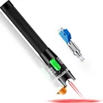 Visual Fault Locator 30KM - VFL Fiber Optic Tester Kit Include Single Mode 9/125um FC Male to LC Female Adapter, Fiber Optic Lights for Network Cable