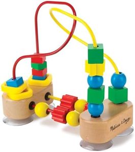 Melissa & Doug First Bead Maze - Wooden Educational Toy 10.6 cm x 17.8 cm x 21.8 cm ; 0.6 kg | Infant Maze Toy, Bead Maze Toys For Toddlers And Babies