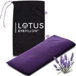 Lotus Weighted Lavender Eye Pillow|Sleeping & Meditation Mask|Yoga Eye Pillow |Lavender Aromatherapy Eye Pillow | Hot or Cold Pack| Head Ache Relief | Sleep mask Relaxing Gift Men, Women & Employees