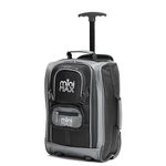 Aerolite MiniMAX 20L Ryanair 40x20x25 Maximum Size Cabin Hand Luggage Under Seat Trolley Backpack Carry On Cabin Hand Luggage Bag with 2 Year Warranty (Black)