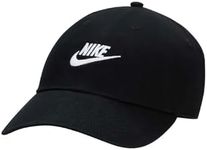 NIKE Unisex U Nk Club Cap U Cb FUT WSH L Hat Black/White