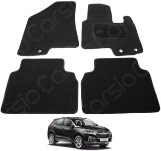 Hyundai IX35 2010 to 2016 Car Mats UK-Made Tailored Fit Carpet Floor Mats Full Coverage Compatible Accessory Black Trim