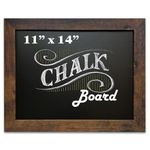 Loddie Doddie Magnetic Chalkboard - For Kitchen and Wall Decor - Easy-to-Erase Chalkboard - Framed Magnet Blackboard - Hanging Black Chalkboards (Rustic Frame, 11x14)