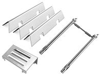 67060 Heat Deflector,7635 15.3'' Flavorizer Bars,69785 Burner Tube Replacement Parts Repair Kit for Weber Spirit II 200 Series(with Up Front Control ),Model Years 2017 and Newer (Spirit II 200 Series)