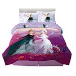 Franco Kids Bedding Super Soft Comforter and Sheet Set, 5 Piece Full Size, Disney Frozen 2