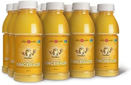 Turmeric Gingerade Ginger Soother by The Ginger People® – Drug Free Digestive Health, Turmeric Flavor, Premium Quality Turmeric Juice - 360ml (360ml Pack of 24)