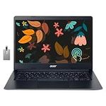 Acer Chromebook 314 14" FHD IPS Touchscreen Laptop, Intel Celeron N4020, 4GB LPDDR4 RAM, 64GB eMMC, Intel UHD Graphics 600, Wi-Fi 5, 720p HD Camera, Chrome OS, Charcoal Black, 32GB Hotface USB Card