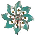 VEWOGARDEN Garden Decor Wind Spinners, Small Waterproof Metal Pinwheels Wind Spinner for Yard and Garden 37 * 10inches (Single Blade)