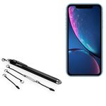 BoxWave Stylus Pen for Apple iPhone XR (Stylus Pen by BoxWave) - EverTouch Capacitive Stylus, Fiber Tip Capacitive Stylus Pen for Apple iPhone XR - Jet Black