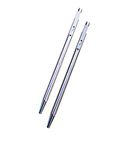 Eshcon Mini&Slim Metal Pens [A Set Of 2 Pens]|Miniature Pen|Pocket Size Pens For Signature|Calligraphy Executive Business|[Colour&Style May Slightly Vary]|Blue