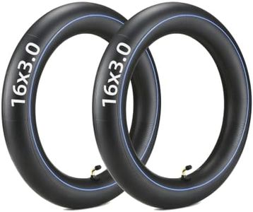 16x3.0 Inner Tube, 2 Pack 16 inch Bike Tire with 45°Angled Valve Replacement for E-Bikes Electric Scooters Mopeds Kids BikesUnicycles and Folding Bikes