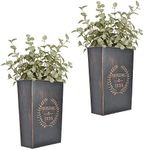 LESEN Rustic Metal Wall Planter Cou