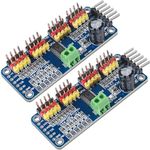 2pcs PCA9685 16 Channel PWM IIC I2C 12-Bit Servo Motor Driver Module Compatible With Arduino Raspberry Pi Robot - UMTMedia®