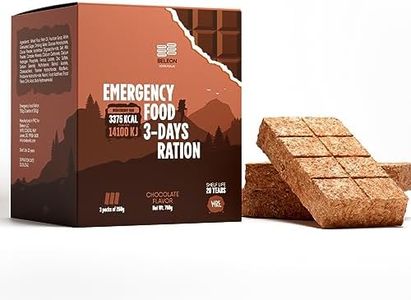 Emergency Food Supply 3-days 72 hours Chocolate Biscuit Bars MRE Meals Military 2024 Survival Kit - 20 Years Shelf Life Camping Hiking Supplies