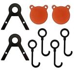 Jinhan JH AR500 DIY Pipe Target Stand Kit - Target Hanging Hook Assembly Bracket | Targets Hanger/Holder for 1 Inch Pipes (Target Stnad Kit with Gongs)