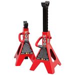 BIG RED T43202 Torin Heavy Duty Steel Jack Stands: 3 Ton (6,000 lb) Capacity Car Lifting Stand,1 Pair (Not Suitable for SUV,Truck)