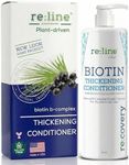 Biotin Hair Growth Conditioner for Hair Loss Natural Thickening Volume Conditioner for Fine Hair Volumizing Deep Treatment for Thinning Color Treated Hair Sulfate Free with Castor Oil for Woman & Men