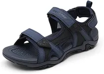 DREAM PAIRS Men's Sandals Hiking Water Beach Sport Outdoor Athletic Arch Support Summer Sandals,Size 13,NAVY,SDSA228M