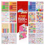 colortouch Planner Stickers - 1500+ Pcs Monthly, Weekly, Daily Sticker Set 16 Sheets - Scrapbook Stickers Collection for Calendar, Organizer, Journals - Essential Seasonal Planner Accessories