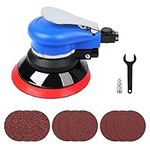 Ouya Air Powered Random Orbit Sanders Dual Action Pneumatic Palm Sander with 1pc 5-inch Backing Plate and 9pcs Sandpapers