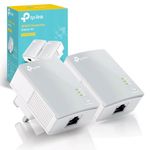 TP-Link TL-PA4010KIT Nano AV600 Powerline Adapter Starter Kit, Up to 300 m range, No Configuration Required, UK Plug White