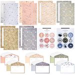 Writing Paper and Envelopes Set, Lined Stationery Letter Writing Paper Set, Including 36 Pcs A5 Writing Letter Stationary Paper, 18 Pcs Envelopes for Home/Office/School/Invitation Gifts