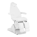 physa VICENZA WHITE Pedicure Chair 200 Kg White Podiatry Chair Beauty Chair Nail Salon Chair (Synthetic Leather (PU), Foam, Gas Spring/Electric)