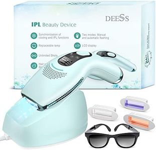 DEESS IPL Laser Hair Removal for Women & Men, GP590 Unlimited Flashes Laser Hair Removal Device with Ice Cooling, 3-in-1 at Home Painless Permanent Hair Remover for Face Arms Armpits Legs Bikini Body