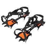 10 Teeth Crampons, Professional Traction Crampon Ice and Snow Grips Snow Spikes Grips Cleats Ice Cleats for Ice and Snow Hiking