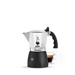 Bialetti New Brikka, Moka Pot, the only coffee maker capable of producing the cream of the espresso 2 Cups, Aluminum