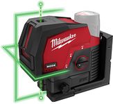 Milwaukee 3622-20 M12 Green Cross Line and Plumb Points Laser (Tool Only)