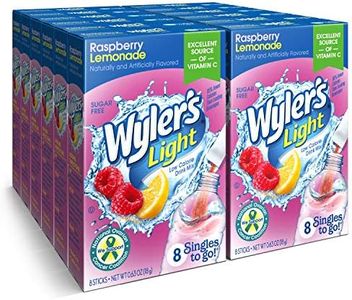 Wyler's Light Singles To Go Powder Packets, Water Drink Mix, Raspberry Lemonade, 96 Single Servings (Pack of 12)