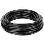 Paor 10 Meters Black Micro Irrigation Tube I.D 4mm/O.D 6mm for Gardening Watering