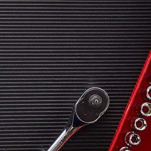 RESILIA Ribbed Tool Box Liner Mat - Heavy Duty Non Slip V-Groove Liners - Toolbox, Drawer, Shelf, & Cabinet Organizer Mats, Workbench Storage Insert, 18 Inch x 12 Foot, Black, Made in the USA